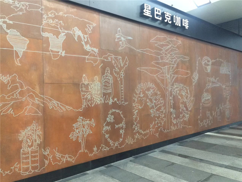 丰满耐候钢幕墙